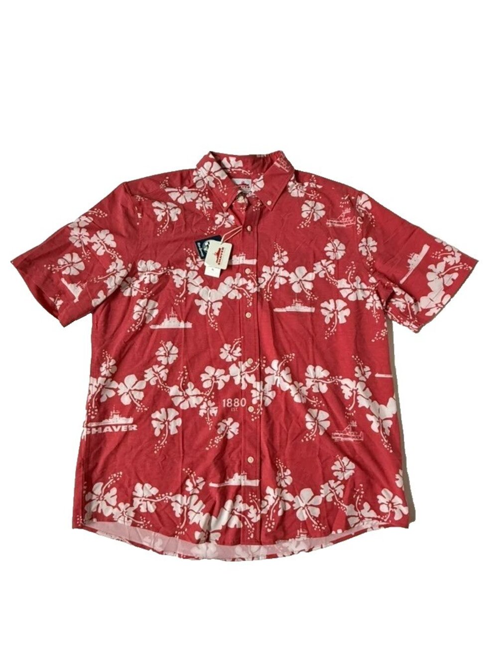 Share Reyn Spooner Men XL NWT Shaver Button Shirt 145 Anniversary Hawaiian Ship
